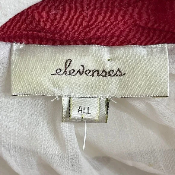 Elevenses Anthropologie Kimono Jacket Embroidered Floral Boho Festival One Size - Picture 12 of 15